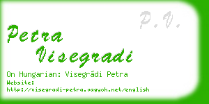 petra visegradi business card